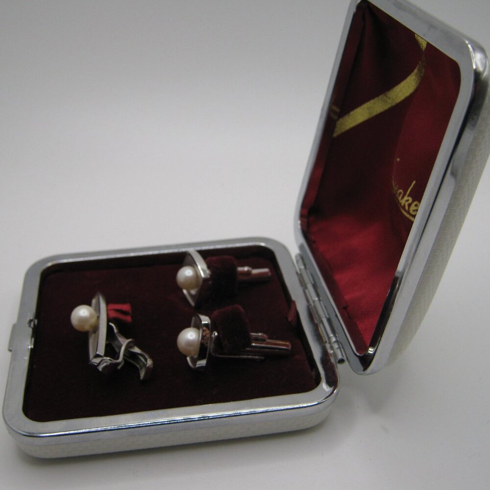 Vintage 1960's SWANK Cufflink and Tie Clip Set - Never used. - Picture 3 of 4